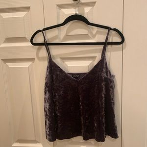 TopShop Purple Velvet Top